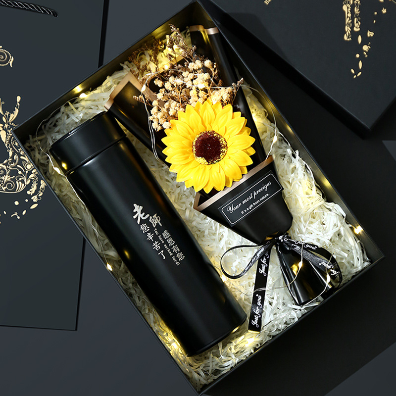 永生花花束毕业季送老师的礼物实用有创意的有意义的杯子套装