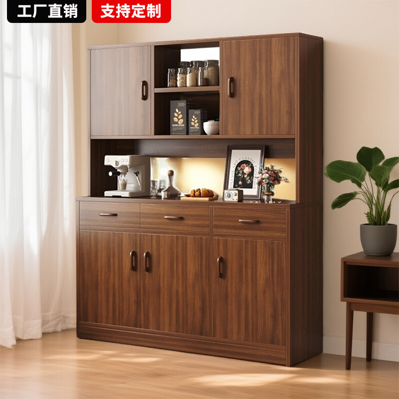 餐边柜靠墙一体储物柜客厅置物柜子2025新款现代简约茶水柜橱柜