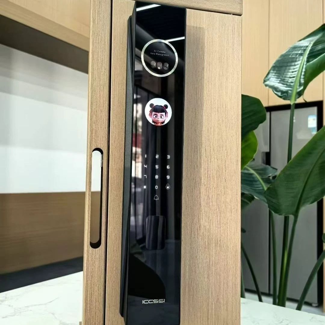 艾栖Z9plusAl灵动屏全自动智能门锁人脸识别防盗门密码锁指纹