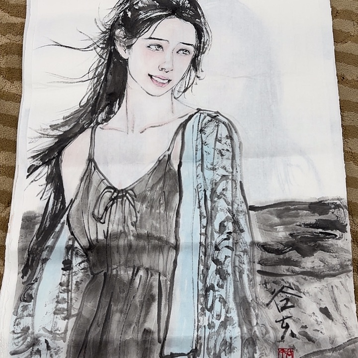 国画花鸟的翅膀和翅膀都是