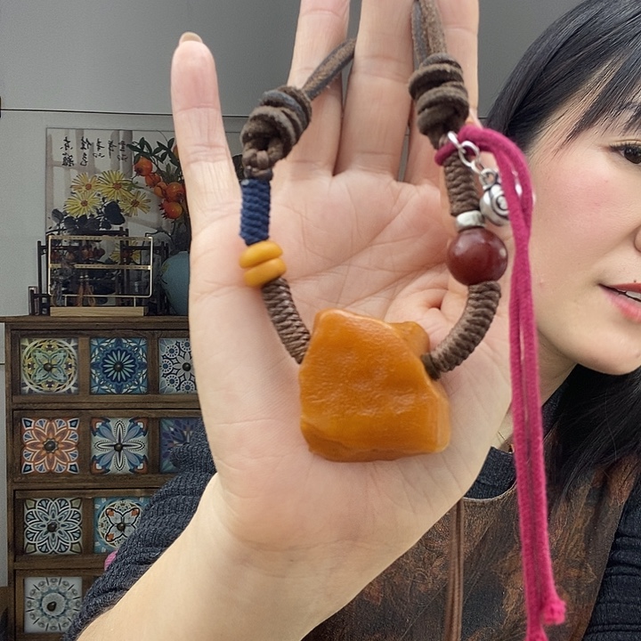 蜜蜡项链未镶嵌项链