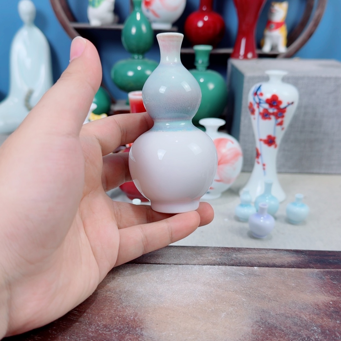 陶瓷手工小花器摆件
