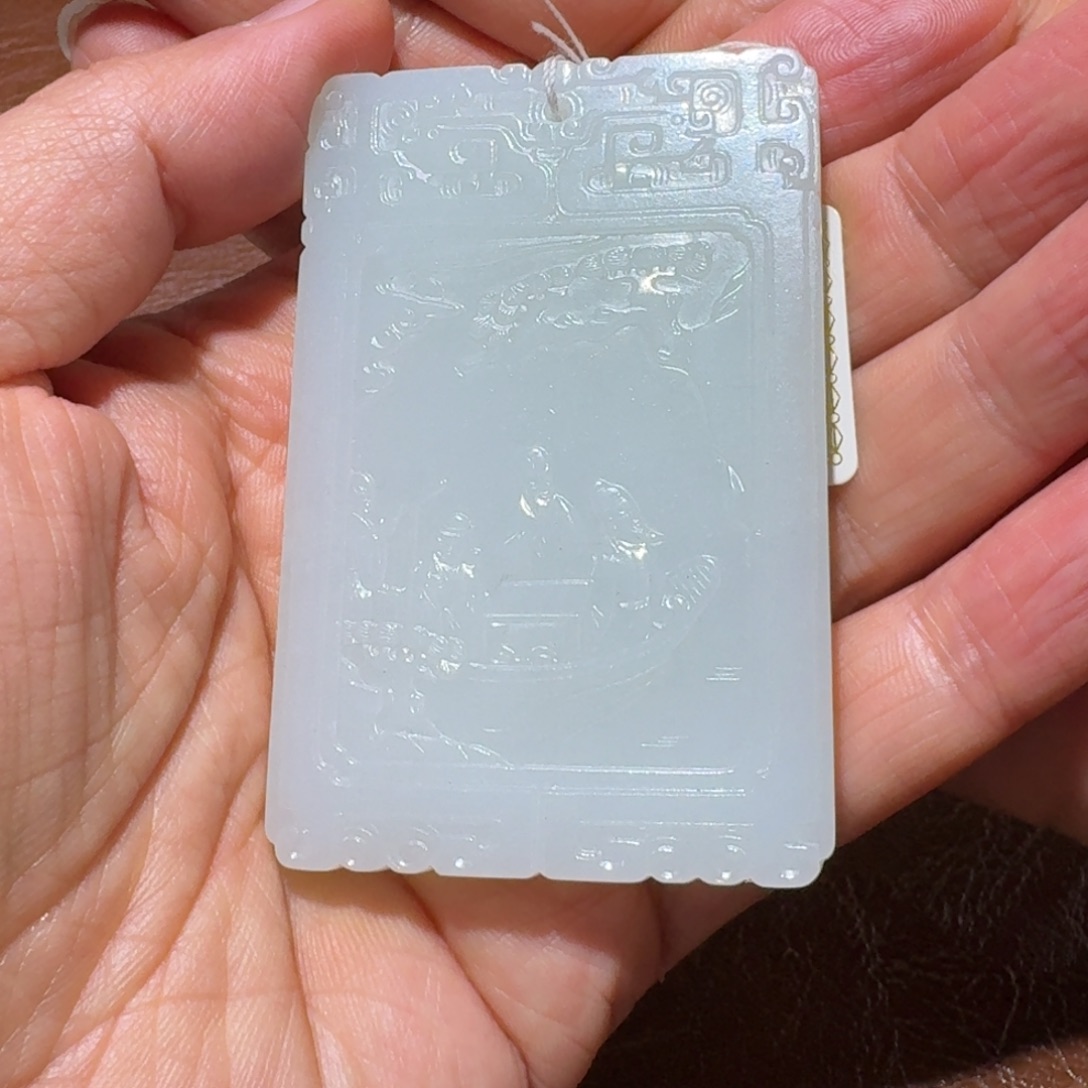 光***事和田玉未镶嵌把件