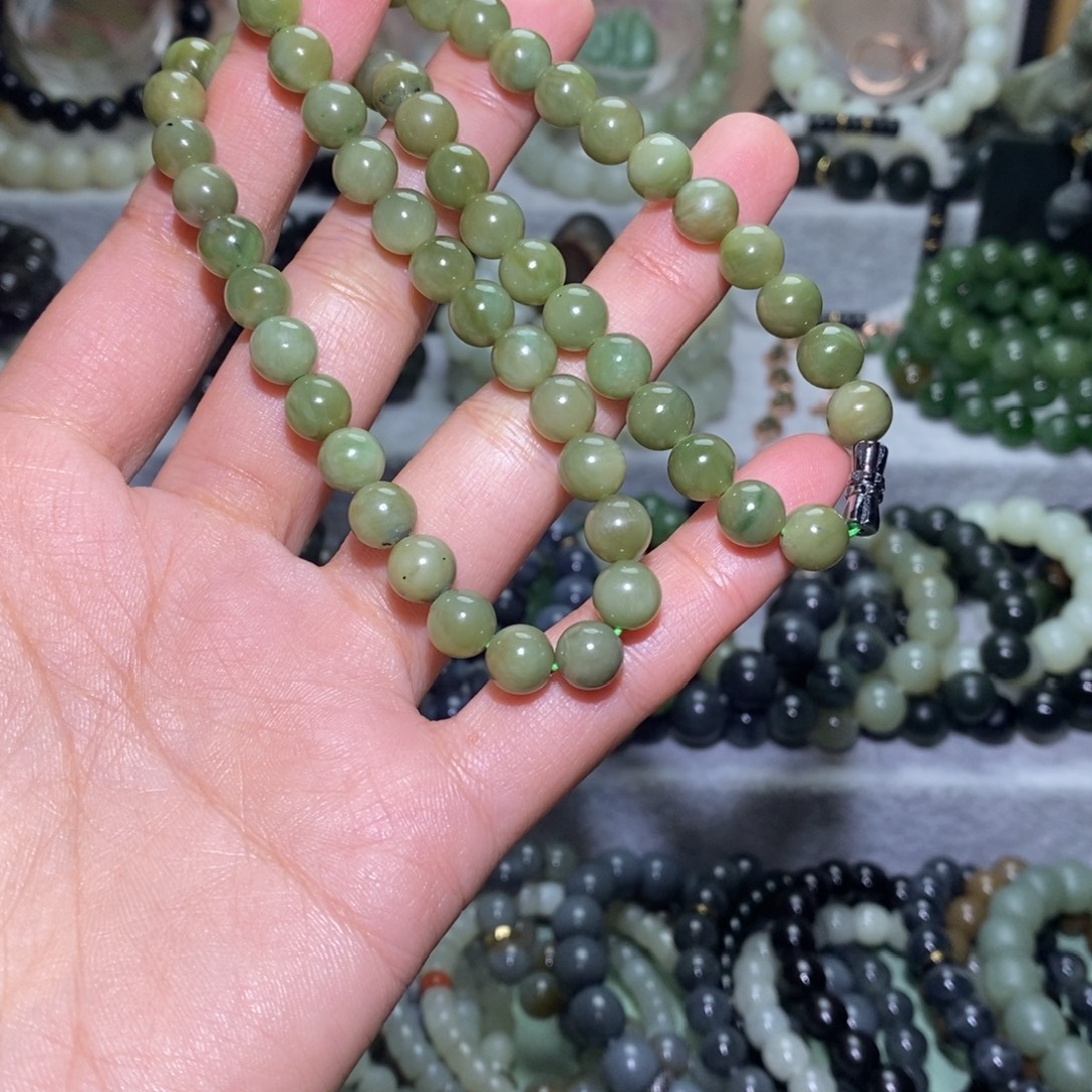 和田玉未镶嵌手链