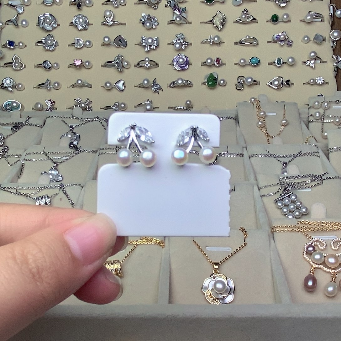 淡水珍珠耳饰银S925镶嵌