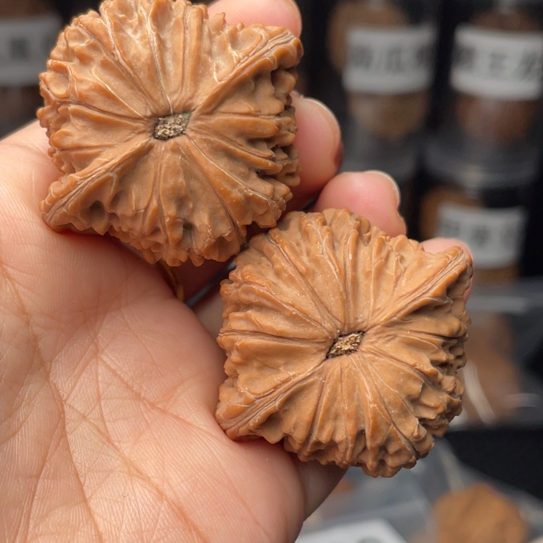 文玩核桃把件一**间全品41磨盘