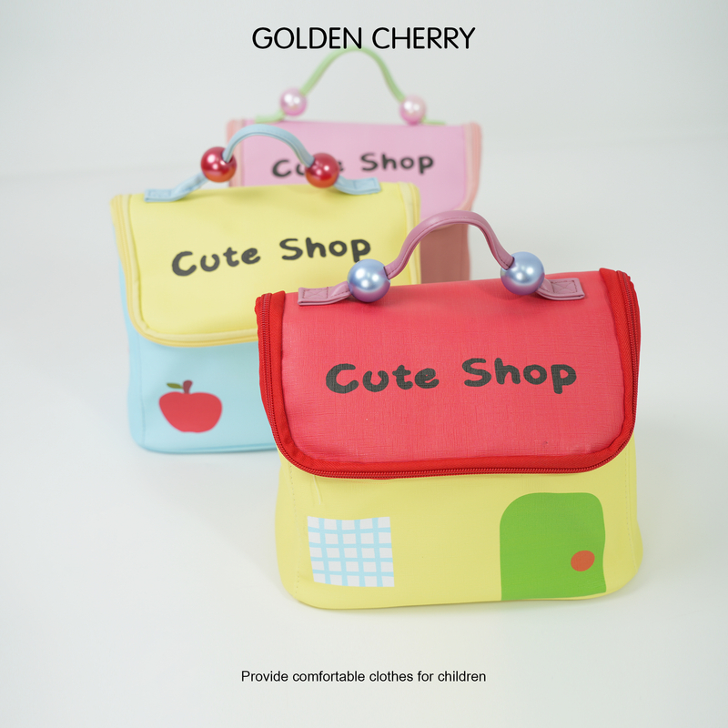 【金樱桃Golden cherry】亲子纯色休闲户外洋气化妆包8086