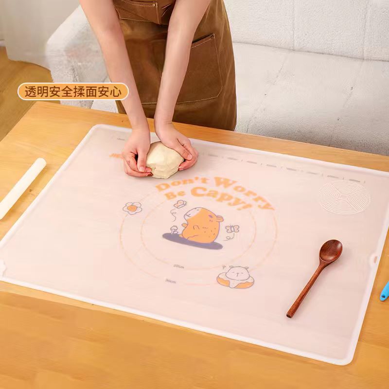 【洁思奥】冰皮卡皮巴拉揉面垫背面印刷零油墨接触