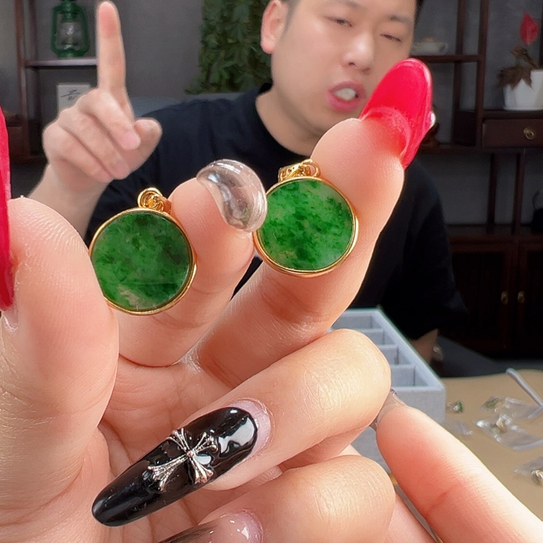 翡翠银S925镶嵌颈饰多样性发货一个