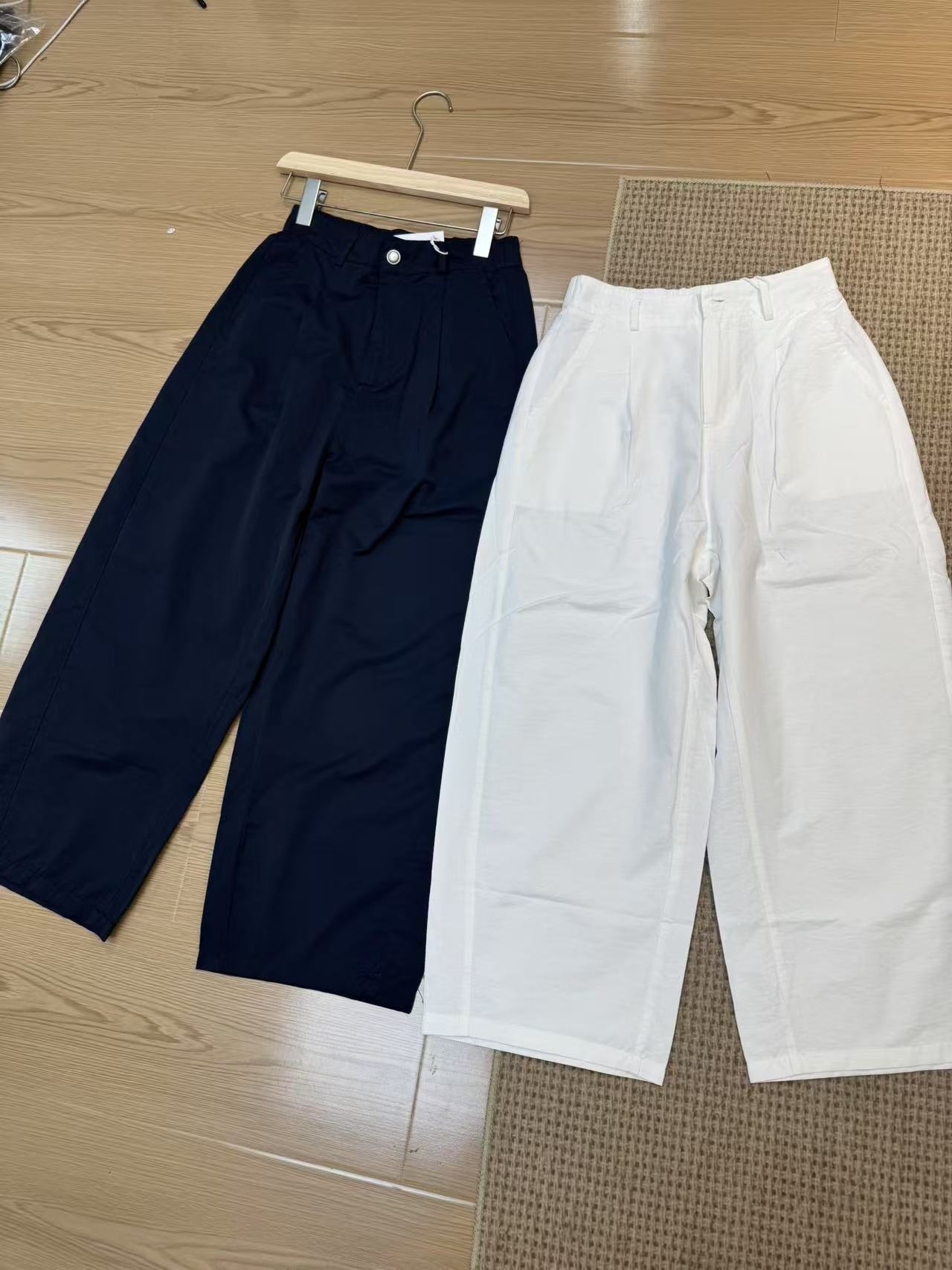 小孟~夏季新款宽松九分休闲裤89277