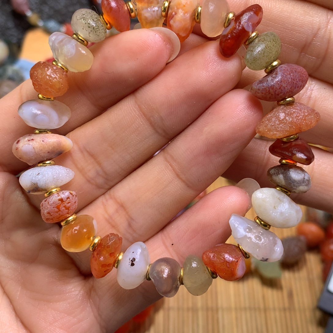 未镶嵌玛瑙/玉髓珠宝半成品