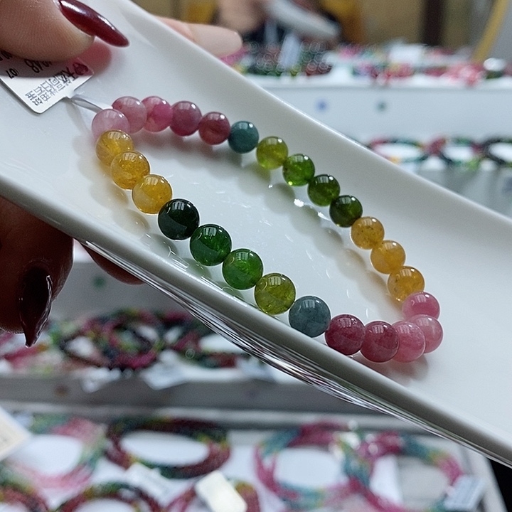 碧玺手链未镶嵌多样性发一条