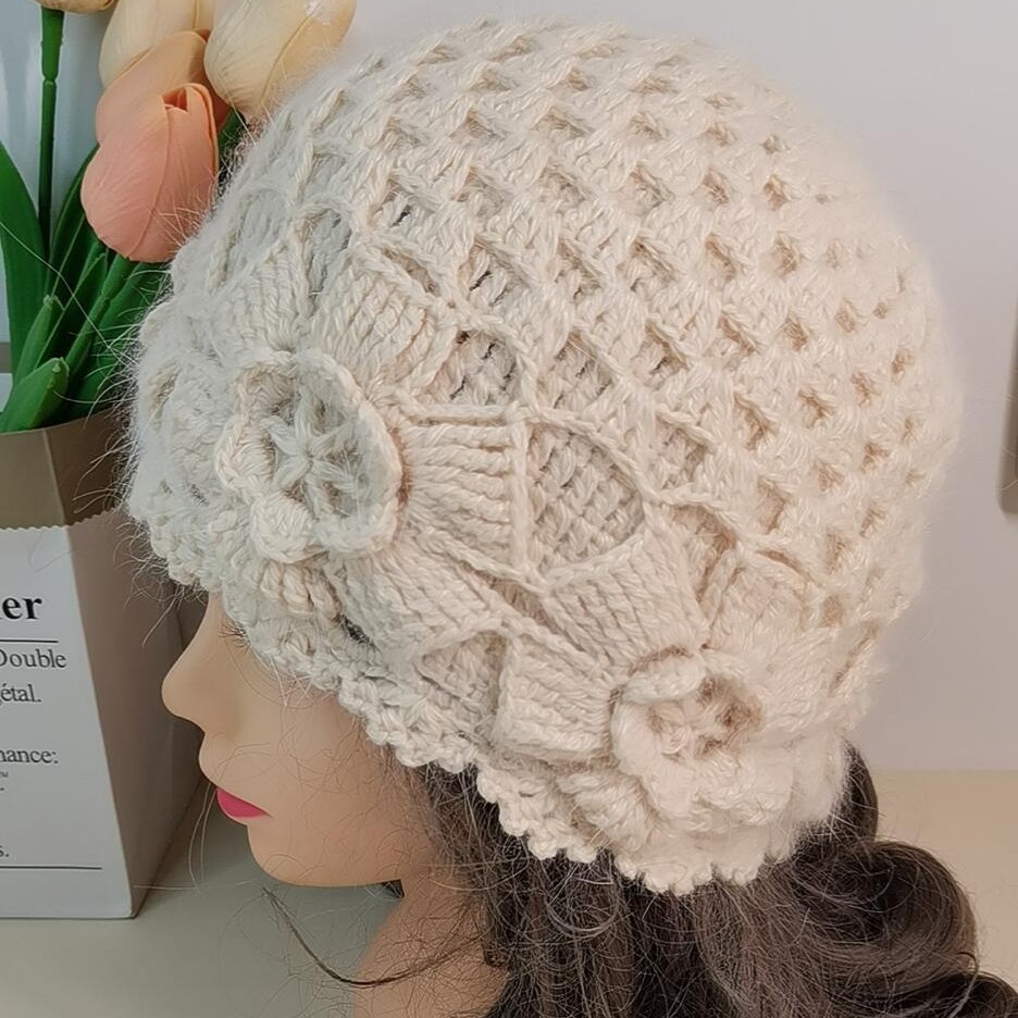 【不是成品】双层芙蓉花包头帽材料包（需要自己制作）