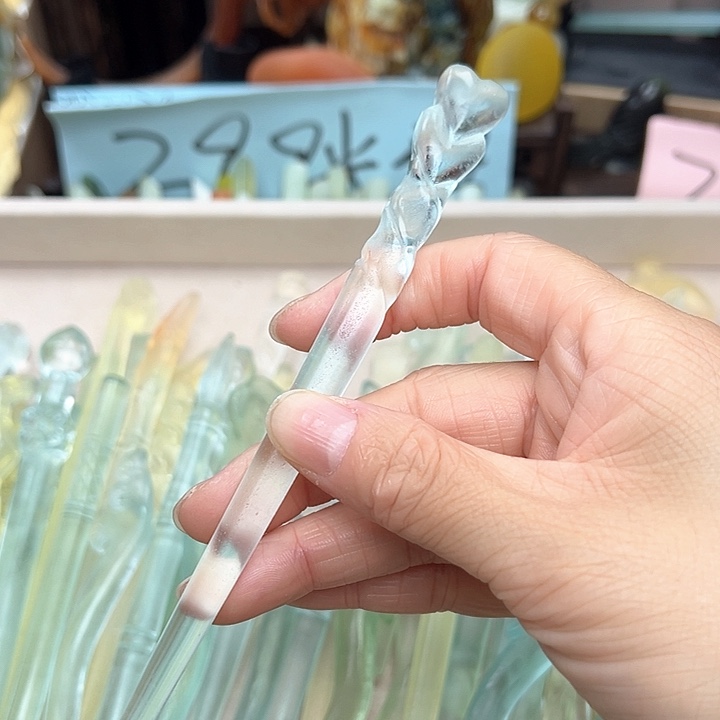 蛇纹石玉未镶嵌发簪