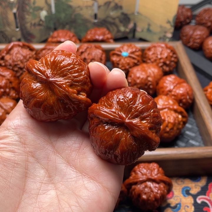 去***吃文玩核桃吊坠南瓜不退换于