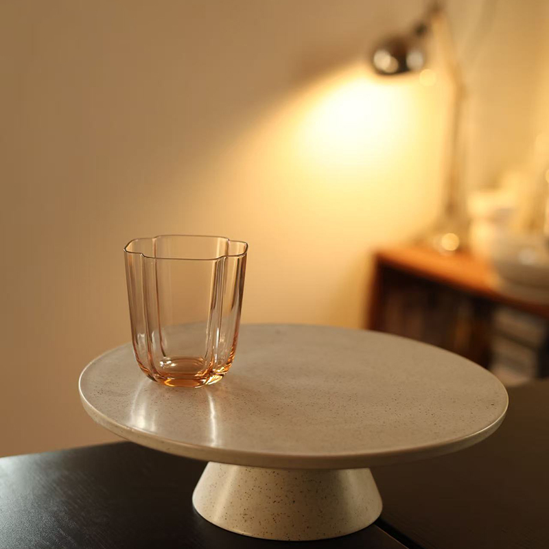 【瑕疵】橘粉色方口水杯 8.5×9.5cm 不耐热！