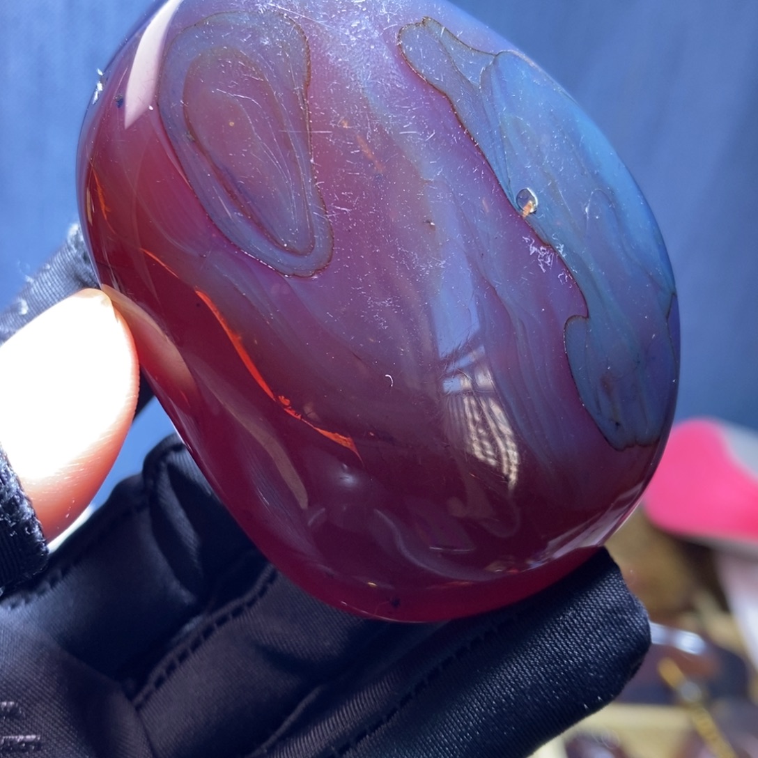 琥珀未镶嵌裸石虫窝