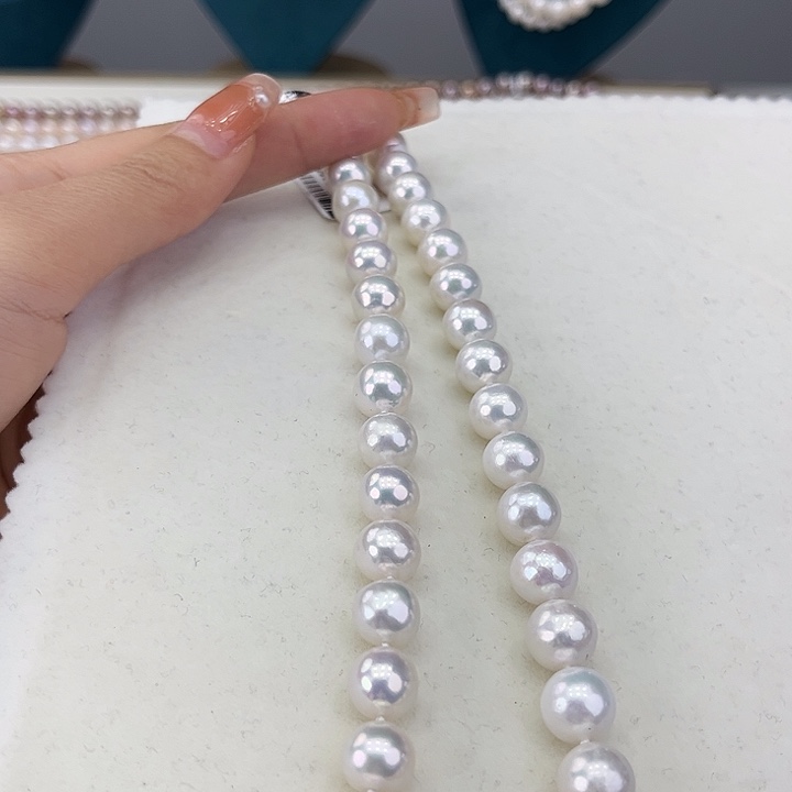淡水珍珠颈饰银S925镶嵌10➕极光炫彩高品