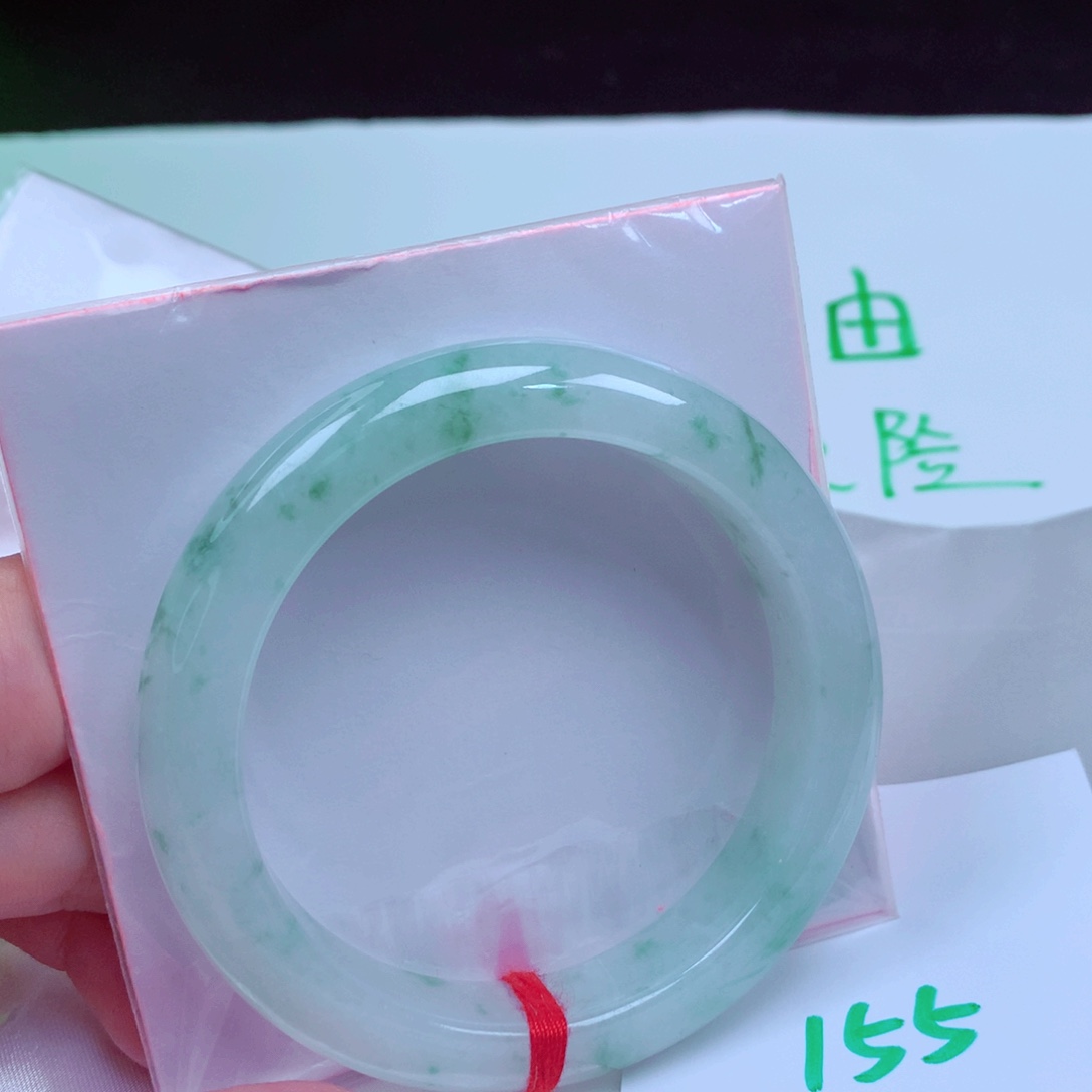 未镶嵌手镯翡翠缅甸天然A货翡翠手镯57.3