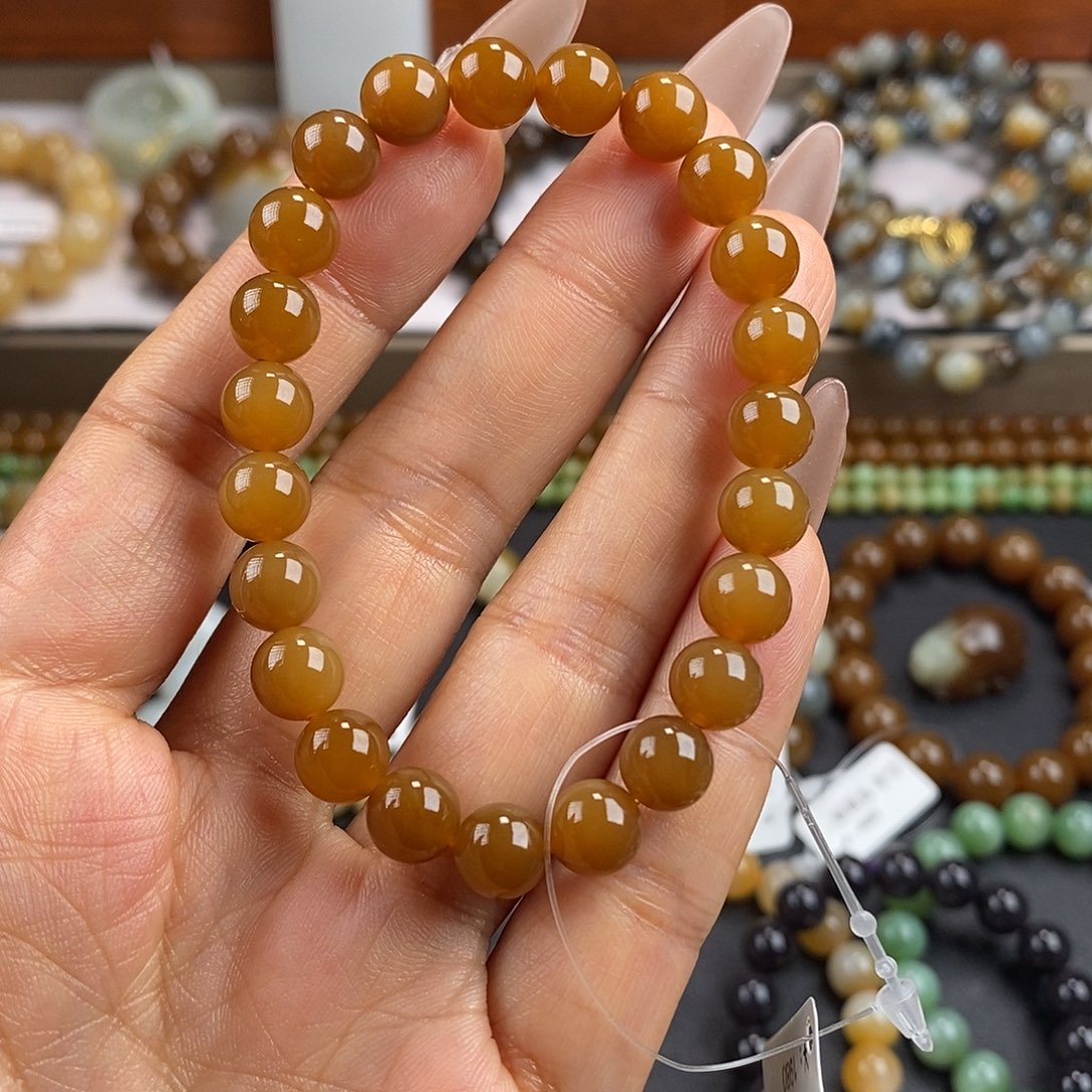 和田玉手串未镶嵌