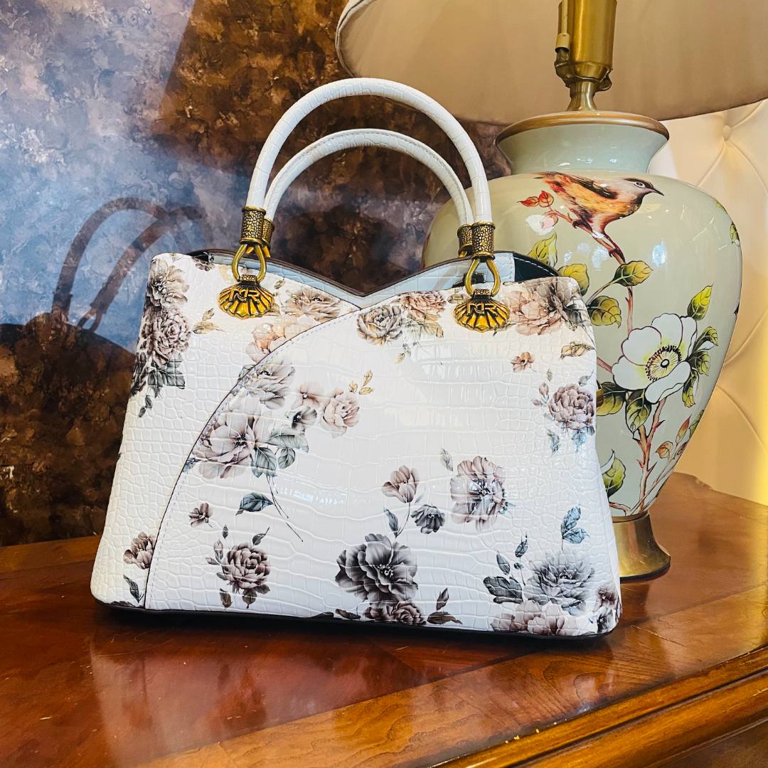 敏姐727高级感大容量印花手提托特包包女新款气