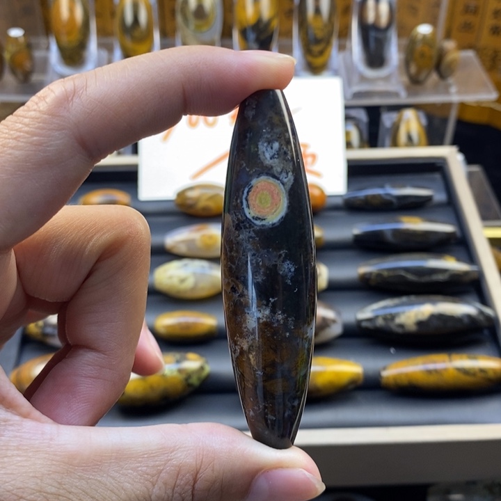 玛瑙/玉髓颈饰足银镀金镶嵌