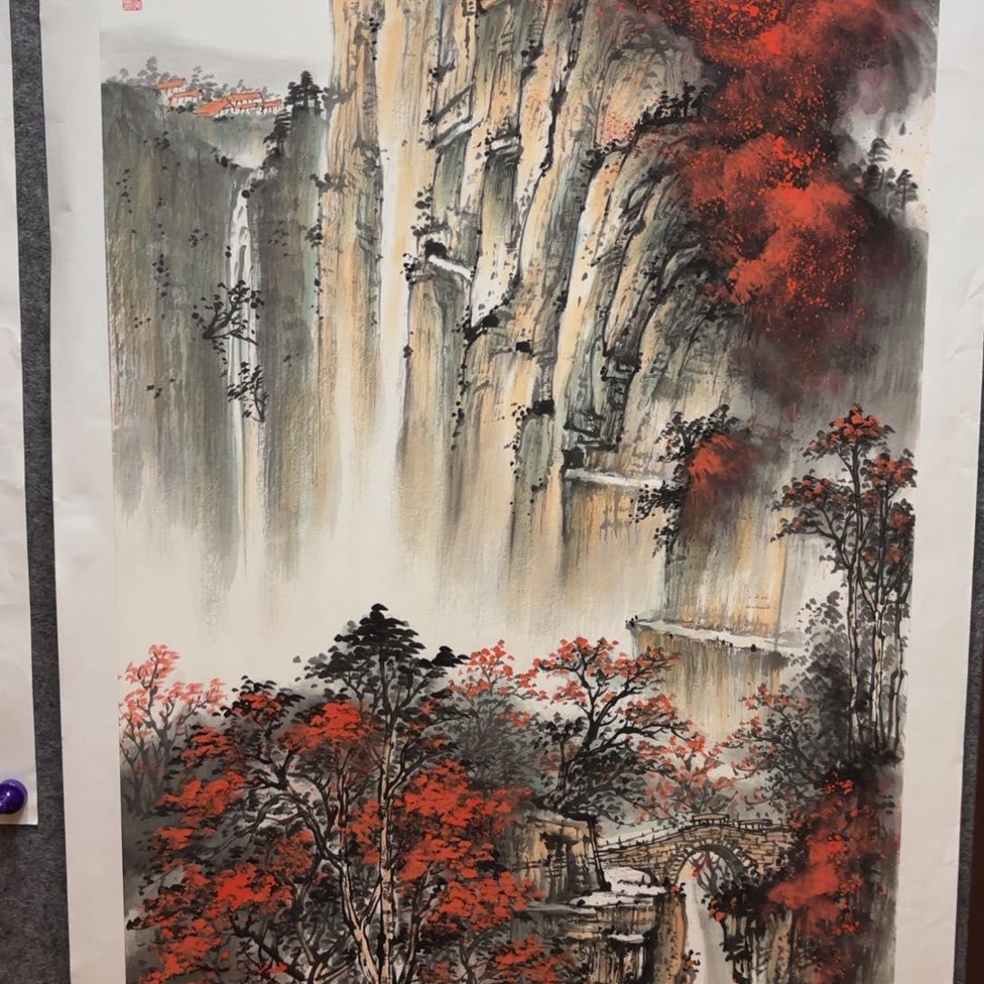 国画国画作品李海涛山水精品手绘
