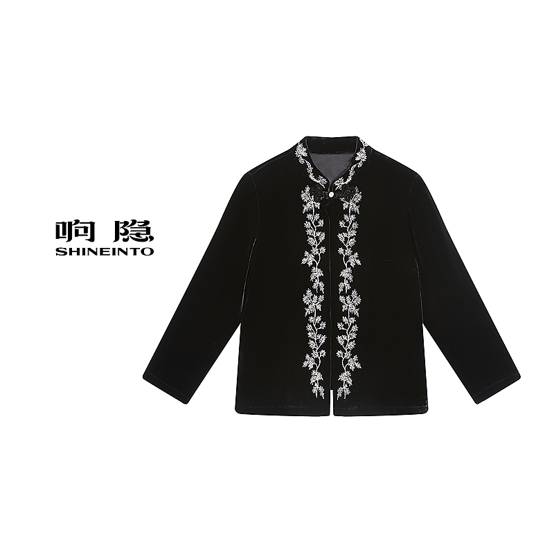 响隐丝绒丝绒外套6535114006