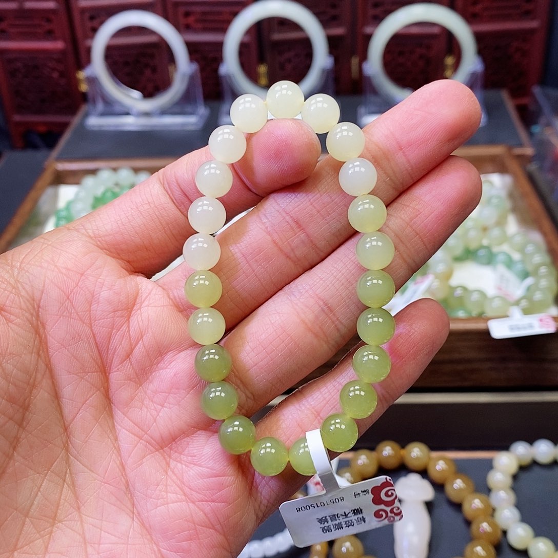 和田玉黄口渐变8未镶嵌