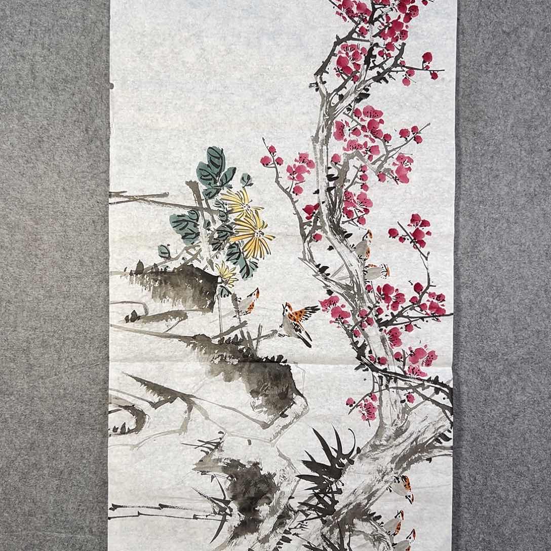 国画720 牡丹等植物生长于这里生长
