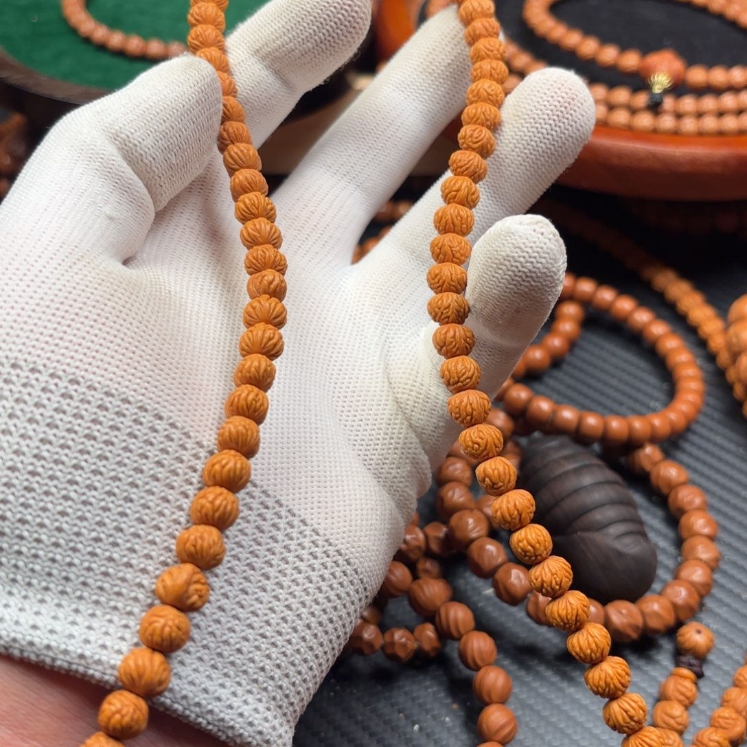 雾****吊坠桃核荔枝纹双圈