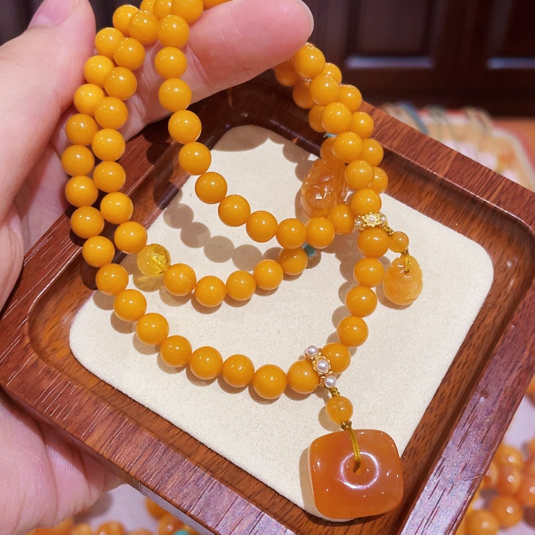 蜜蜡手链未镶嵌手串