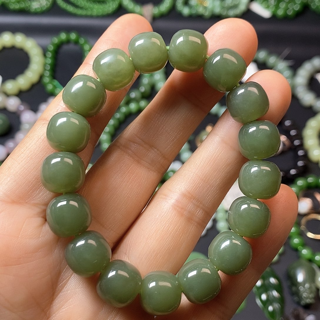 和田玉未镶嵌手链