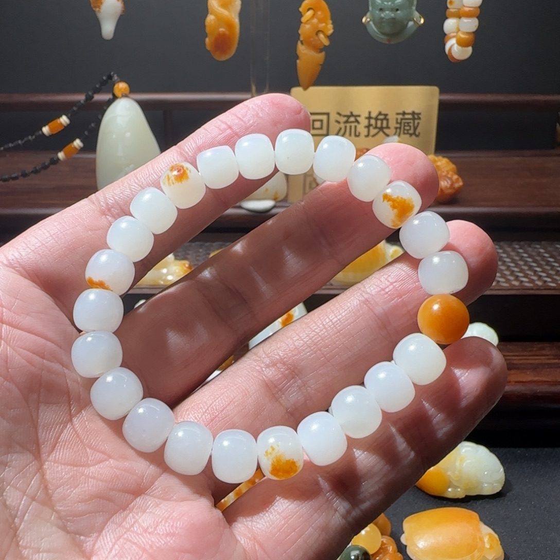 和田玉（子料）未镶嵌手链
