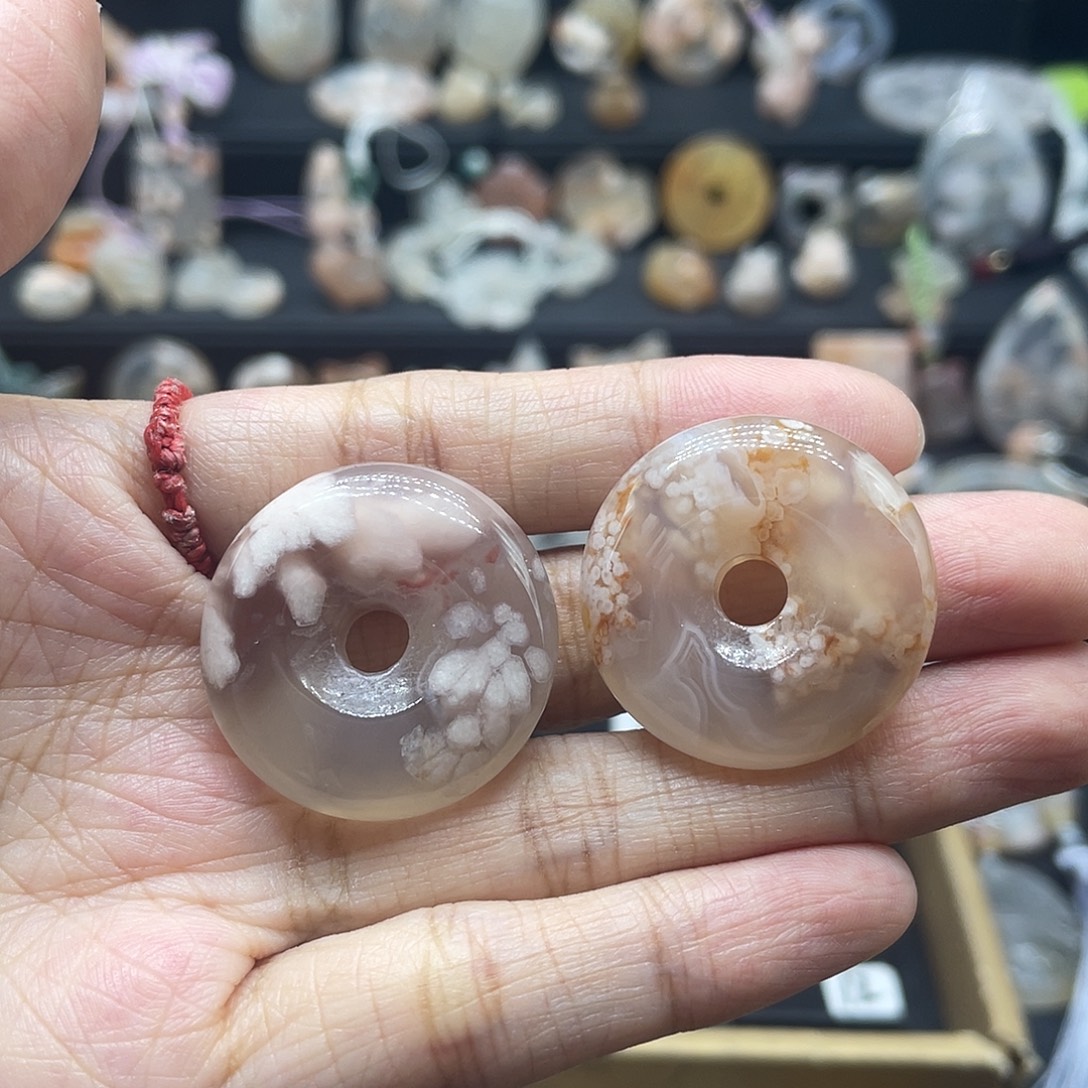 零***豆玛瑙/玉髓合金颈饰