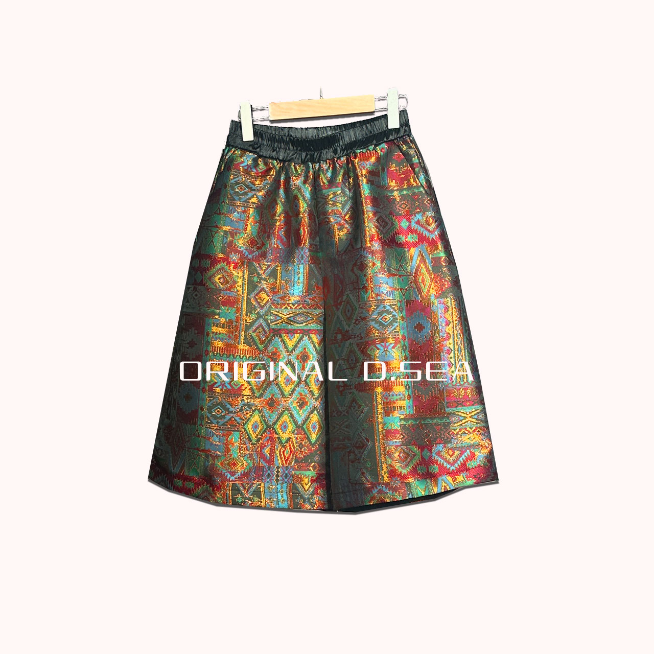 【焕夏墨晨】K2046-1仲夏花园巴洛克名族风刺绣苏绣短裤