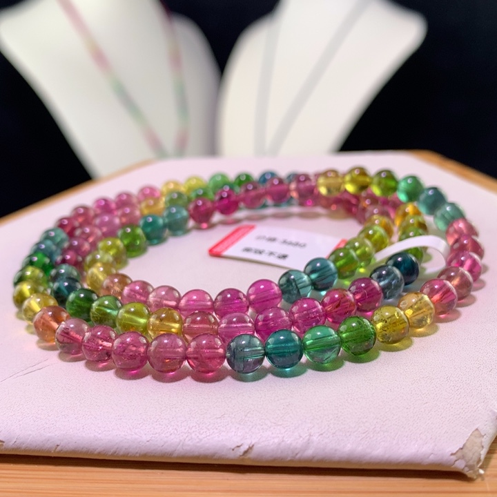 双色碧玺手链未镶嵌