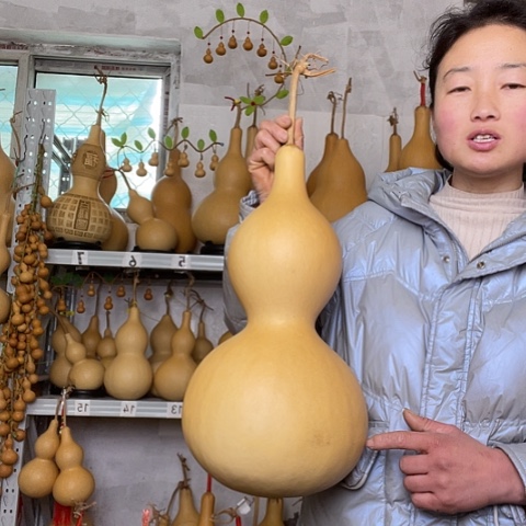 白*天然植物葫芦文玩