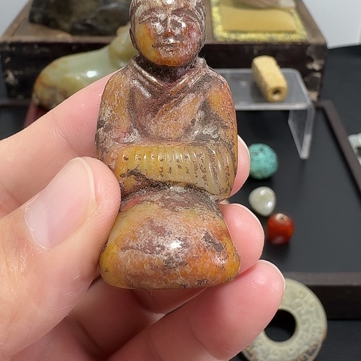 半***阁和田玉未镶嵌挂件