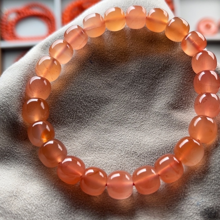 南红玛瑙未镶嵌手串