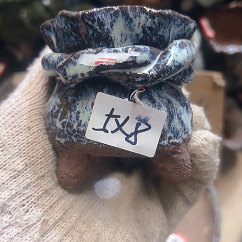 红陶粗陶花盆手工