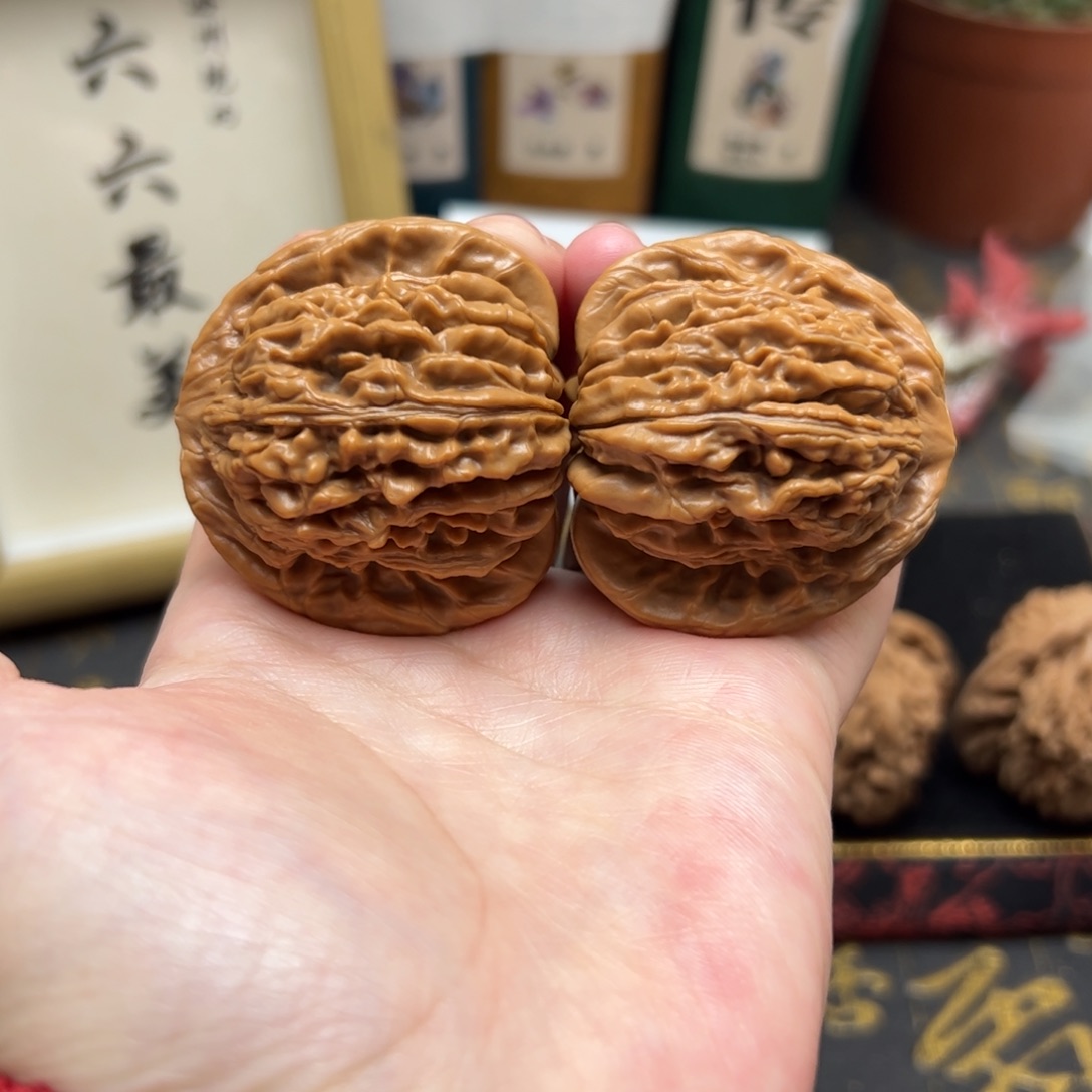 文玩核桃把件45四座楼全品打底