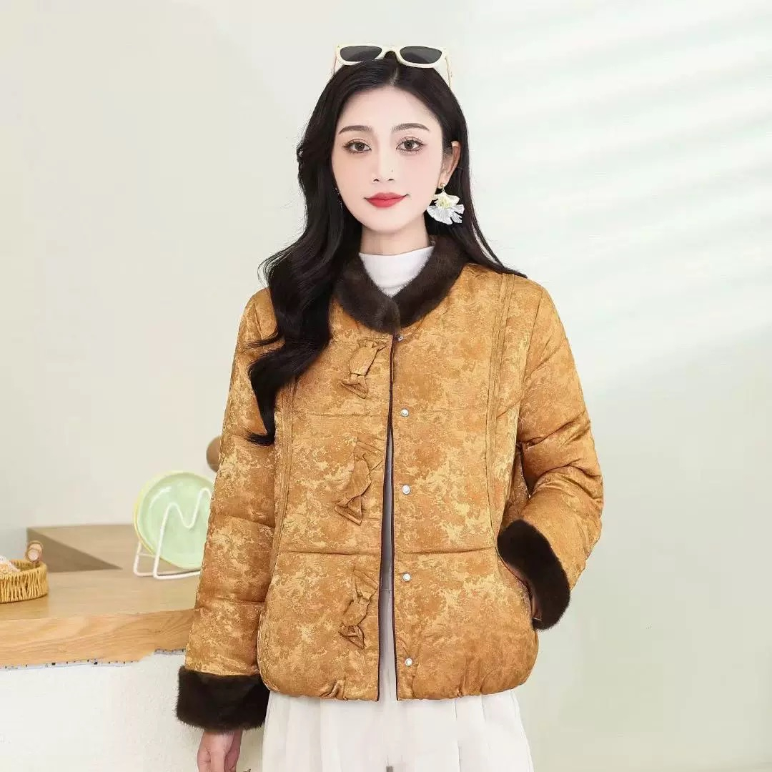 新中式国风新款时尚气质保暖棉衣