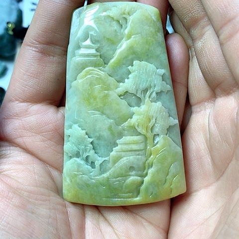翡翠颈饰未镶嵌天然缅甸翡翠a货