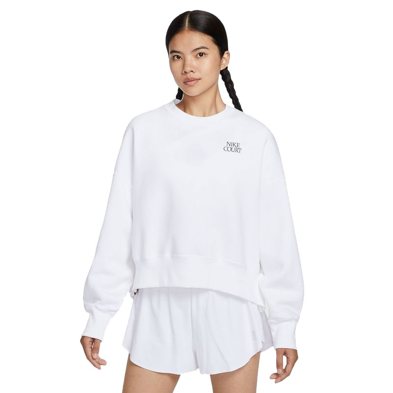 Nike耐克 女子白色加厚套头运动舒适保暖加绒休闲卫衣 IO0485-100