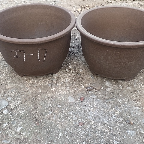 紫砂中国宜兴紫砂花盆，