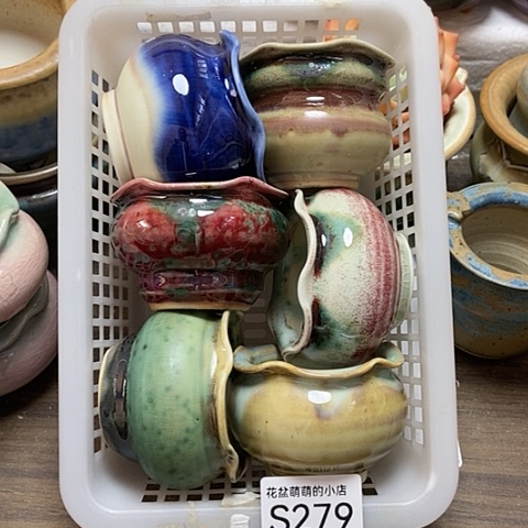 紫砂花盆279微瑕品口径5.5到6左右口不圆
