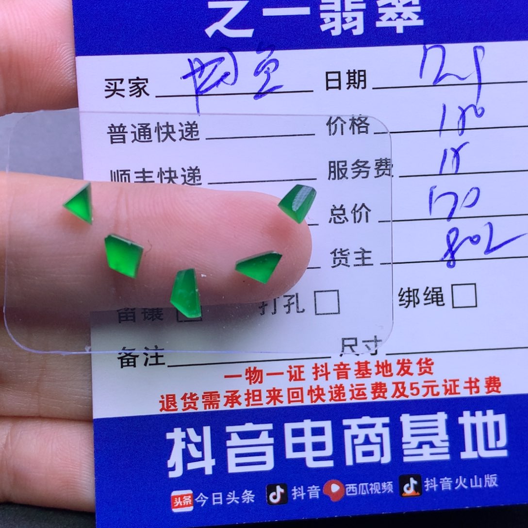 颈饰未镶嵌翡翠鱼*