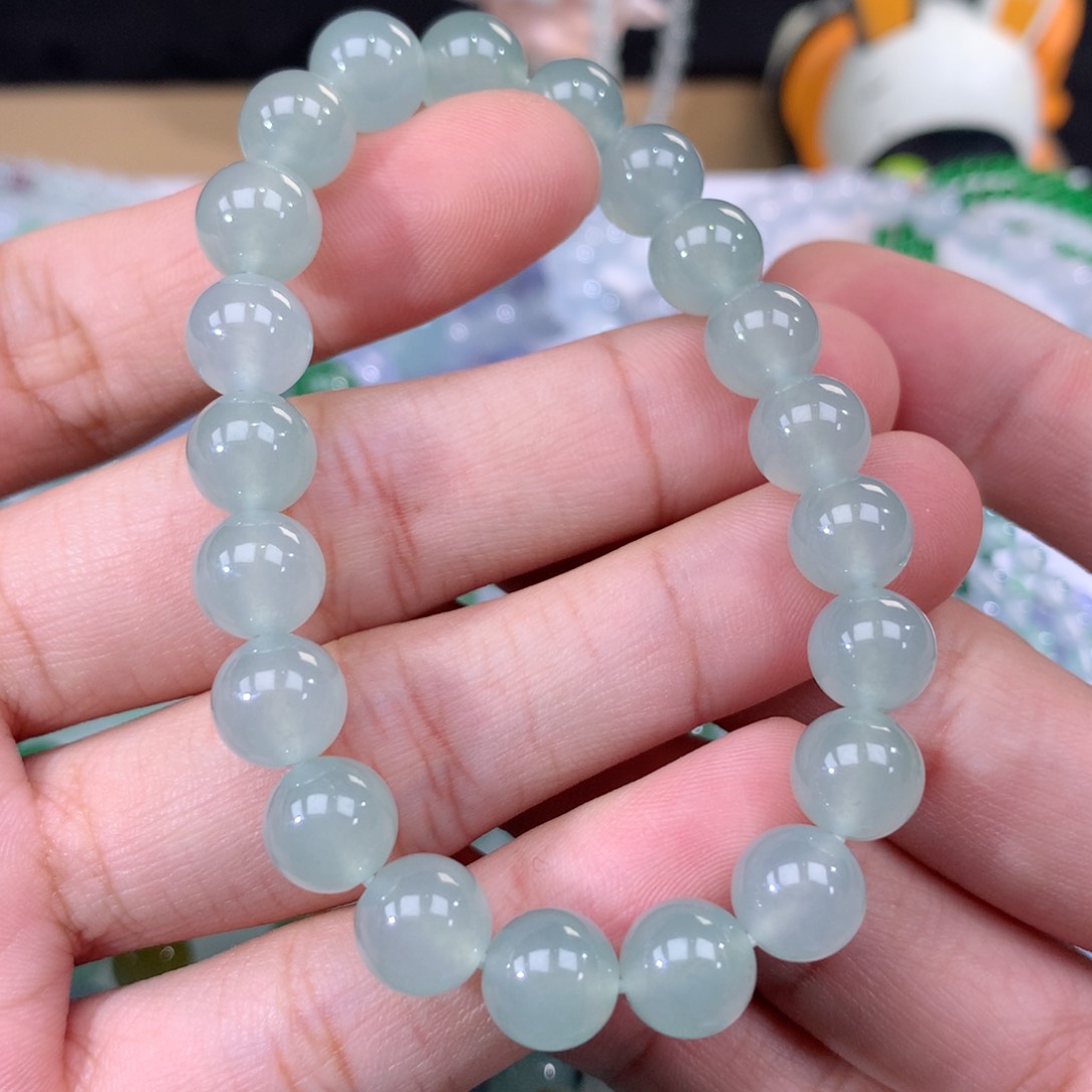 翡翠手链未镶嵌卡9