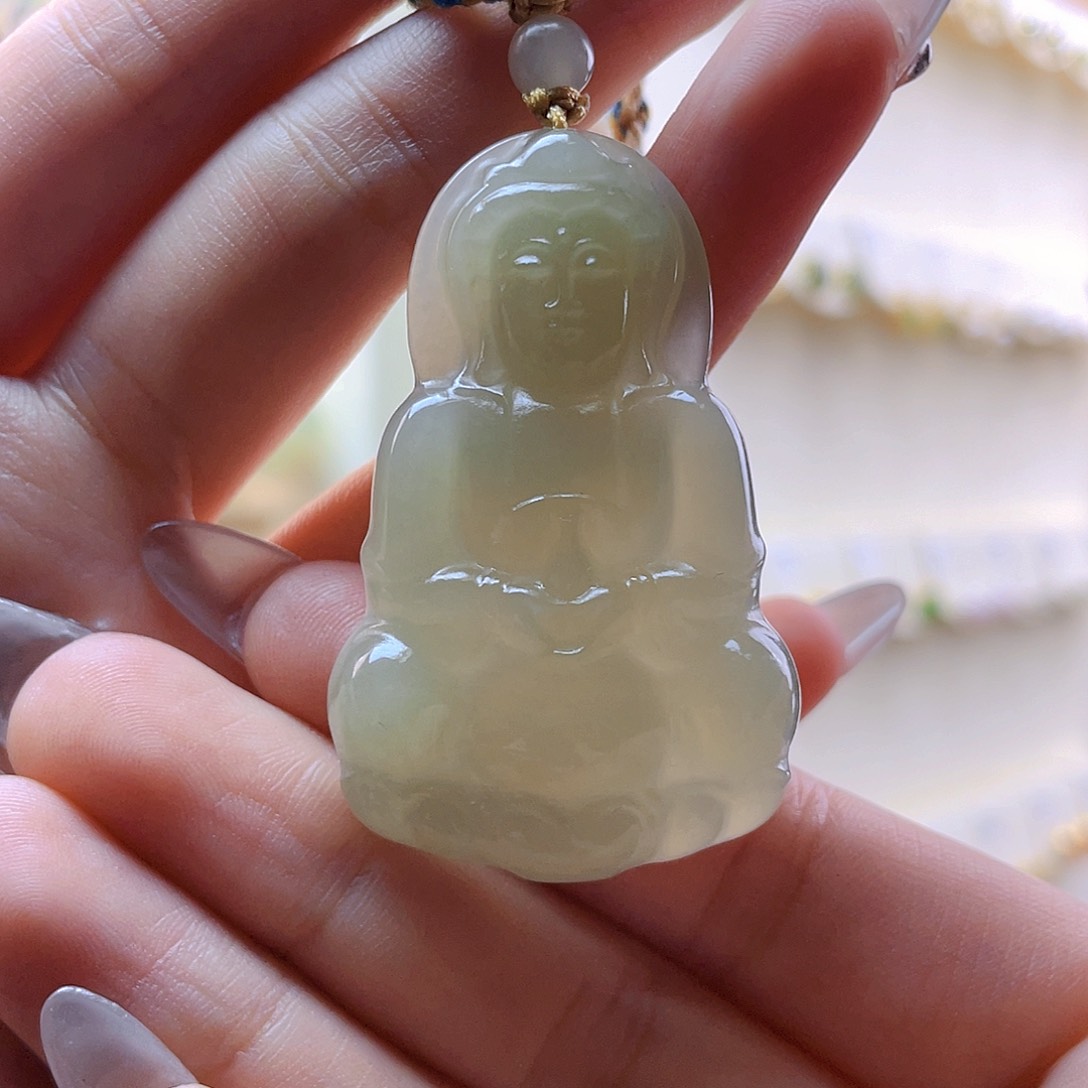 和田玉吊坠(赠链)未镶嵌梦**你